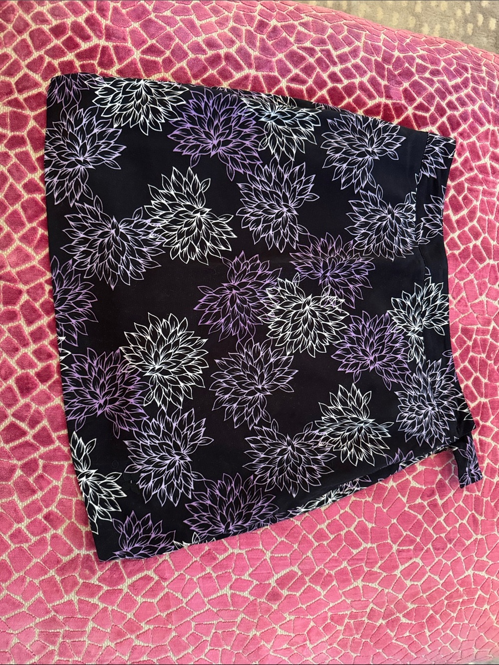 EP Pro Women's Black Floral Skort - Purple & White Pattern 6